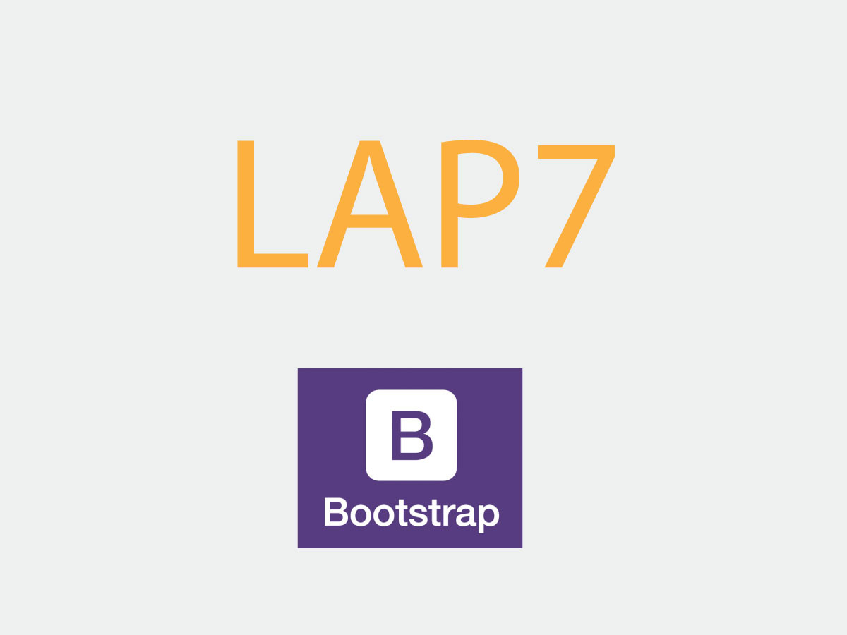Lab 7: Sử dụng Bootstrap sửa giao diện đẹp mắt hơn
